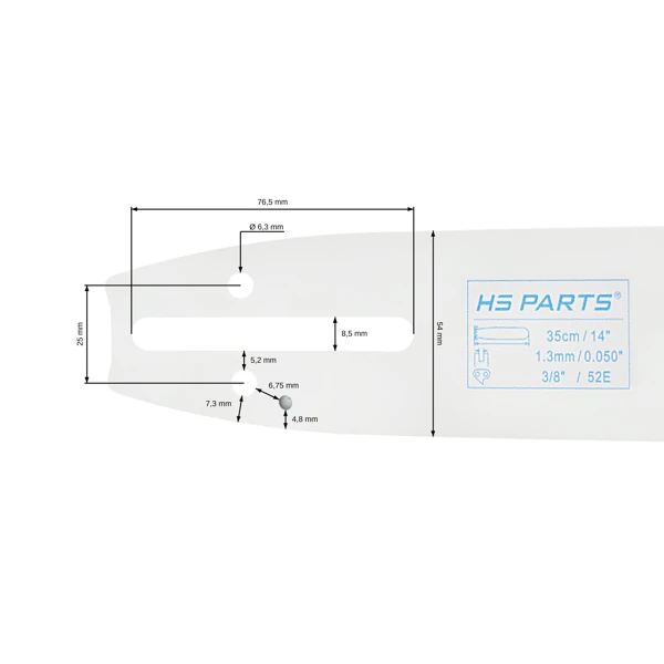 HS PARTS Prowadnica 14