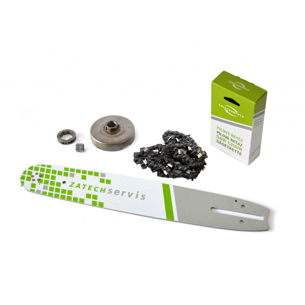 HS PARTS Prowadnica 14" (35 cm) 3/8" .050" (1,3 mm) + Łańcuch tnący 52 ogniwa Ząb kwadratowy + Bęben sprzęgła Husqvarna 136 142 236 Jonsered 2035 2040 CS2137 CS2234 Partner 350 351 370 390 McCulloch CS380 Mac20X Poulan 2250 2375