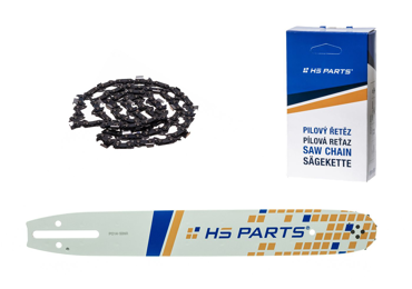 HS PARTS Prowadnica 14" (35 cm) 3/8" .050" (1,3 mm) + Łańcuch tnący 52 ogniwa Ząb kwadratowy do Husqvarna 136 137 140 235 236 240 Jonsered CS2135 CS2234 Partner 350 351 352 Dolmar 100 106 ES140 Makita DCS4301 UC3030A UC3500