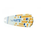 HS PARTS Prowadnica 15" (38 cm) + 2 x Łańcuch tnący 3/8" .063" (1,6 mm) 56 ogniw Ząb kwadratowy + Bęben sprzęgła do Stihl 034 036 MS340 MS360