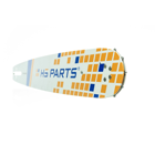HS PARTS Prowadnica 15" (38 cm) 3/8" .058" (1,5 mm) + 2 x Łańcuch tnący 56 ogniw zęba okrągłego do wykonywania listew i desek pasuje do Husqvarna 51 55 154 254 257 357 359 455 560XP
