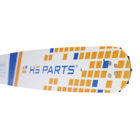 HS PARTS Prowadnica 15" (38 cm) 3/8" .058" (1,5 mm) do Husqvarna 246 254 262 345 357 359 455 460 555 560 Jonsered 2054 CS2260 Dolmar 111 112 115 PS540 Solo 613 614 650 Oleomac 162 956 962