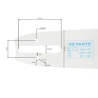 HS PARTS Prowadnica 15" (38 cm) 3/8" .063" (1,6 mm) dla Stihl 029 031 032 034 041 036 044 056 066 MS290 MS310 MS360 MS361 MS362 MS391 MS440 MS441 MS462 MS460 MS640 MS650 MS660 MS500i