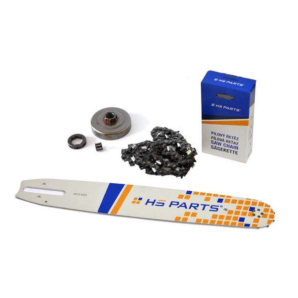 HS PARTS Prowadnica 15" (38 cm) + Łańcuch tnący 3/8" .063" (1,6 mm) 56 Ogniw Kwadratowy Ząb + Bęben sprzęgła do Stihl 044 046 MS341 MS361 MS362 MS440 MS441 MS460 MS461