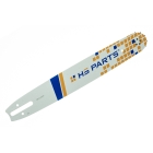 HS PARTS Prowadnica 16" (40 cm) + 2 x Łańcuch tnący 3/8" .063" (1,6 mm) 60 ogniw Zęby kwadratowe + Bęben sprzęgła do Stihl 044 046 MS341 MS361 MS440 MS460