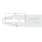 HS PARTS Prowadnica 16" (40 cm) 3/8" .050" (1,3 mm) do Husqvarna 120 135 140 240 334T 335XPT 338XPT T540XP Jonsered 2035 2036 CS2135 CS2139T Solo 614 630 633 635 637 McCulloch MS1636