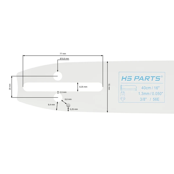 HS PARTS Prowadnica 16