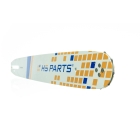 HS PARTS Prowadnica 16" (40 cm) 3/8" .050" (1,3 mm) do Partner 350 351 370 P420 Husqvarna T425 E16 E316 E321 Dolmar PS330 PS33 PS34 ES152 Homelite 3300 CS40 Solo 613 Oleomac GS35 GS350 931