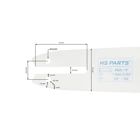 HS PARTS Prowadnica 16" (40 cm) 3/8" .050" (1,3 mm) do Stihl 009 010 011 017 018 019 020 021 023 025 MS160 MS170 MS171 MS180 MS181 MS192 MS210 MS211 MS250 MS231 MS241 MS251