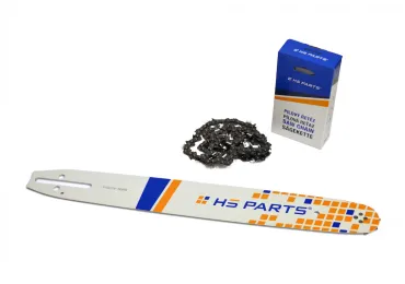 HS PARTS Prowadnica 16" (40 cm) 3/8" .050" (1,3 mm) + Łańcuch tnący 56 ogniw do Husqvarna 36 41 136 137 141 236 240 T435 335XPT 333 334 Jonsered 2035 2115 2117 2138 CS2234 CS2236T Solo 614 630 633 636