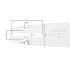 HS PARTS Prowadnica 16" (40 cm) 3/8" .058" (1,5 mm) do Husqvarna 246 254 262 345 346 357 359 455 460 555 560 Jonsered 2054 CS2260 Dolmar 111 112 115 PS540 Solo 613 614 650 Oleomac 162 956 962