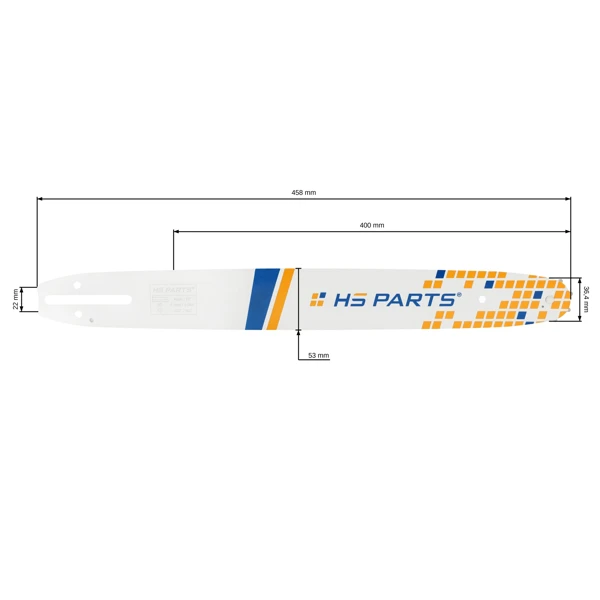HS PARTS Prowadnica 16 "(40 cm) .325" .043"(1,1 mm) dla Husqvarna 330i 525i XP T535i XP 340i 540i T540i XP