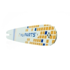HS PARTS Prowadnica 16" (40 cm) .325" .050" (1,3 mm) + Łańcuch tnący 62 ogniwa Kwadratowy ząb do Stihl 021 023 025 MS210 MS230 MS231 MS241 MS250 MS251