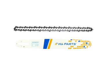 HS PARTS prowadnica 16" (40 cm) .325" .050" (1,3 mm) + Łańcuch tnący 66 ogniwa pełne dłuto do Husqvarna 36 41 136 141 243 Jonsered 2040 2141 2152 Makita DCS3500 Dolmar PS351 PS410 Shindaiwa 360 366 377 Echo CS4200ES CS4400