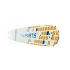 HS PARTS Prowadnica 18" (45 cm) + 2 x Łańcuch tnący 3/8" .058" (1,5 mm) 68 ogniw Ząb kwadratowy + Bęben sprzęgła Husqvarna 268 272XP