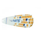 HS PARTS Prowadnica 18" (45 cm) 3/8" .058" (1,5 mm) + 2 x Łańcuch tnący 64 ogniwa Ząb kwadratowy do Husqvarna 40 55 242 254 262 339XP 353 357 359 T435 445 455 460 550 560XP
