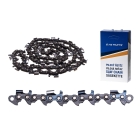 HS PARTS Prowadnica 18" (45 cm) 3/8" .058" (1,5 mm) + 2 x Łańcuch tnący 68 ogniw zęba okrągłego do produkcji pił i desek pasuje do Husqvarna 51 55 346XP 353 357 359 455 460 560XP