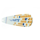 HS PARTS Prowadnica 18" (45 cm) 3/8" .058" (1,5 mm) + Łańcuch tnący 68 ogniw Zęby kwadratowe do Husqvarna 40 55 242 254 262 339XP 353 357 359 T435 445 455 460 550 560XP