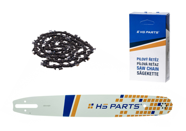 HS PARTS Prowadnica 18" (45 cm) 3/8" .063" (1,6 mm) + Łańcuch tnący 66 ogniw Kwadratowy ząb do Stihl 030 036 042 045 MS290 MS390 MS360 MS361 MS362 MS440 MS460 MS660