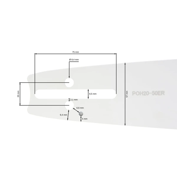 HS PARTS Prowadnica 20