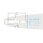 HS PARTS Prowadnica 20" (50 cm) 3/8" .058" (1,5 mm) do Husqvarna 246 254 262 345 346 357 359 455 460 555 560 Jonsered 2054 CS2260 Dolmar 111 112 115 PS540 Solo 613 614 650 Oleomac 162 956 962