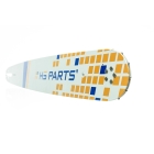 HS PARTS Prowadnica 20" (50 cm) .325" .058" (1,5 mm) + Łańcuch tnący 76 ogniw Zęby kwadratowe do Husqvarna 45 55 254 257 262 339XP 346 359 445 450 455 550 545 550XP