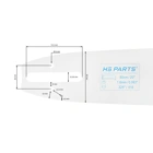 HS PARTS Prowadnica 20" (50 cm) .325" .063" (1,6 mm) dla Stihl 024 026 028 029 030 031 032 039 MS240 MS260 MS261 MS270 MS271 MS280 MS290 MS291 MS310 MS390