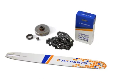 HS PARTS Prowadnica 20" (50 cm) + Łańcuch tnący 3/8" .063" (1,6 mm) 72 Ogniwa Zęby kwadratowe + Bęben sprzęgła do Stihl 044 046 MS341 MS361 MS440 MS460 MS461