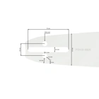 HS PARTS prowadnica 3/8" .050" (1,3 mm) 68 ogniw do Husqvarna 246 254 262 345 357 455 460 555 560 Jonsered 2054 CS2260 Dolmar 111 112 115 PS540 Solo 613 614 650 Oleomac 162 956 962
