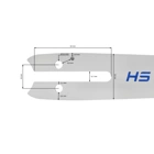 HS PARTS prowadnica 6" (15 cm) 1/4" .043" (1,1 mm) do akumulatorowych pił ręcznych