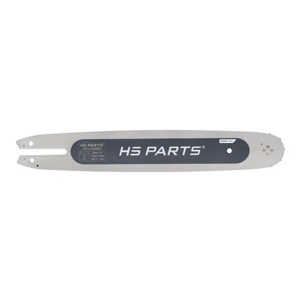 HS PARTS QUICK CUT profesjonalna prowadnica 14" (35 cm) 3/8" .050" (1,3 mm) 50 ogniw do Stihl 009 011 015 017 020 021 025 MS170 MS171 MS172 MS180 MS191 MS192 MS200 MS210 MS211 MS230 MS250 MSA220 MSE140 MSE170 HT130 HT131 E10 E14 E180
