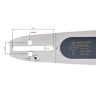 HS PARTS QUICK CUT profesjonalna prowadnica 16" (40 cm) .325" .058" (1,5 mm) 66 ogniw do Husqvarna 36 45 55 136 154 254 257 262 345 346 357 435 445 460 Jonsered 2054 2152 2155 Dolmar 109 111 112 116 Oleomac 946 947 952 962 Solo 639 651