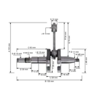HS PARTS Wał korbowy do pił łańcuchowych Stihl MS171 MS181 MS211 (OEM 11390300401)