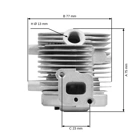 Husqvarna 226R 226RJ 325 S25 226PD3 226PTC6 34 mm (OEM 525957001 521771701) Kompletny cylinder z tłokiem do kos i opryskiwaczy
