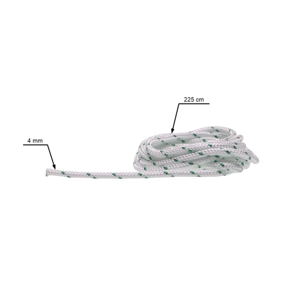 Kabel rozruchowy 4,0 mm x 225 cm do pił łańcuchowych, kos spalinowych, opryskiwaczy i innego sprzętu ogrodniczego