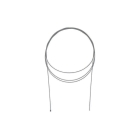 Kabel uniwersalny ze stali nierdzewnej, rozmiar 2500 mm, typ mały T