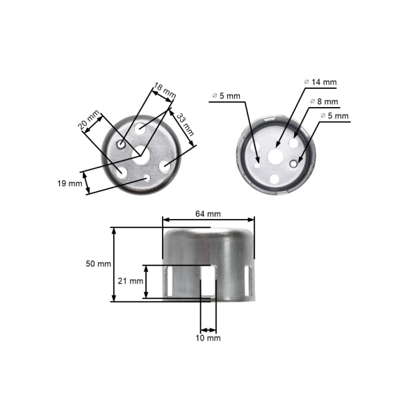 Kielich rozrusznika do silników Honda GX120 GX160 GX200 o mocy 5,5 KM - 6,5 KM