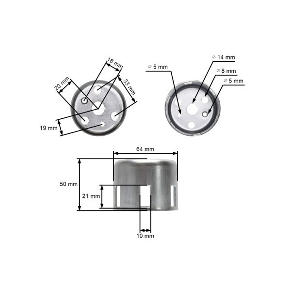 Kielich rozrusznika do silników Honda GX120 GX160 GX200 o mocy 5,5 KM - 6,5 KM