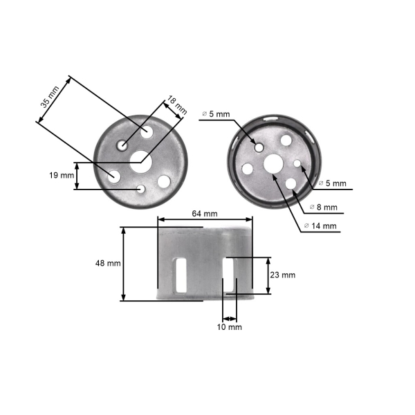Kielich rozrusznika do silników Honda GX120 GX160 GX200 o mocy 5,5 KM - 6,5 KM Kielich rozrusznika do silników Honda GX120 GX160 GX200 o mocy 5,5 KM - 6,5 KM