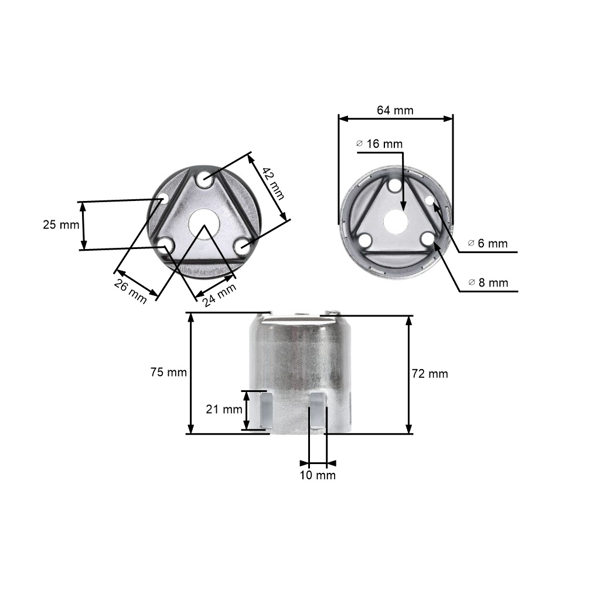 Kielich rozrusznika do silników Honda GX340 GX390 o mocy 11,0 PS - 13,0 PS (OEM 28451ZE3W01 28450-ZE3-W11 28451-ZE3-W01)