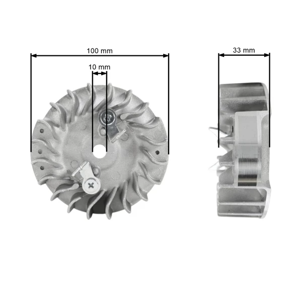 Koło magnesowe do pił łańcuchowych Husqvarna 445 445E 450 450E Jonsered CS2245 CS2245S McCulloch CS450 (OEM 544111801)