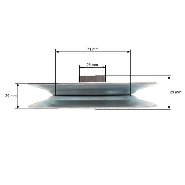 Koło napinacza paska klinowego do ciągników ogrodowych Husqvarna Partner Jonsered McCulloch Poulan Craftsman AYP (OEM 532146763 593787801 532173902 146763)