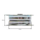 Koło napinacza paska klinowego do ciągników ogrodowych Husqvarna Partner Jonsered McCulloch Poulan (OEM 532436812)