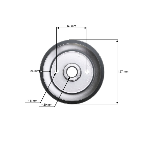 Koło napinacza paska klinowego do ciągników ogrodowych MTD (OEM 756-0486 956-0486 GB756-0486)