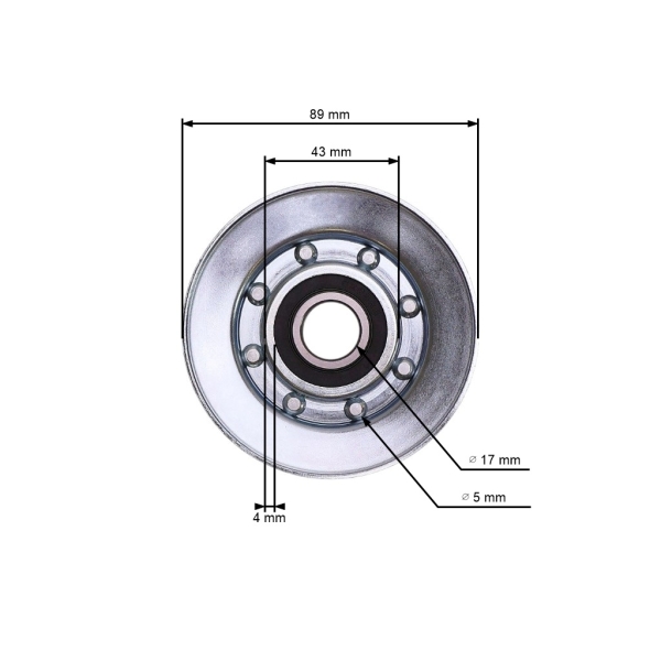 Koło napinacza paska klinowego do ciągników ogrodowych Seco Snapper (OEM V3500-3712)
