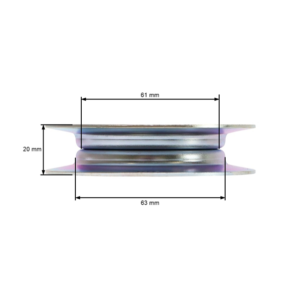 Koło napinacza paska klinowego do traktorków ogrodowych Castel Garden Stiga Honda AL-KO Husqvarna Solo (OEM 531005562 80256-Y09-003 G25601555E0 BCG2560155)