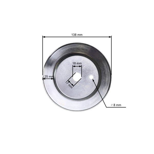 Koło pasowe do traktora ogrodowego MTD Gutbrod Cub Cadet Oleo-Mac Wolf (OEM 756-04216)