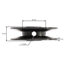 Koło pasowe do traktorków ogrodowych Stiga GGP Alpina Castel Garden Brill Alko (OEM 122601909/0 22601909/1 22601904/0 1136-0692-01)