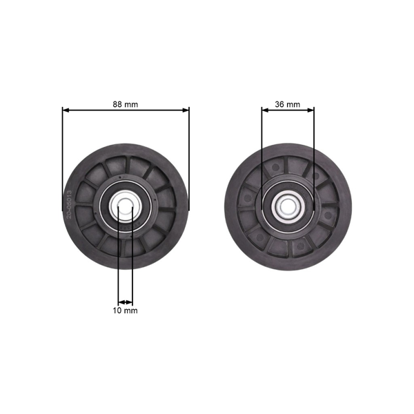 Koło pasowe napinacza paska klinowego do ciągników ogrodowych Husqvarna Partner Jonsered McCulloch Poulan Craftsman Weed Eater (OEM 532165936 165936)