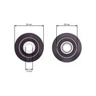 Koło pasowe napinacza paska klinowego do ciągników ogrodowych Husqvarna Partner Jonsered McCulloch Poulan Craftsman Weed Eater (OEM 532166043 166043)